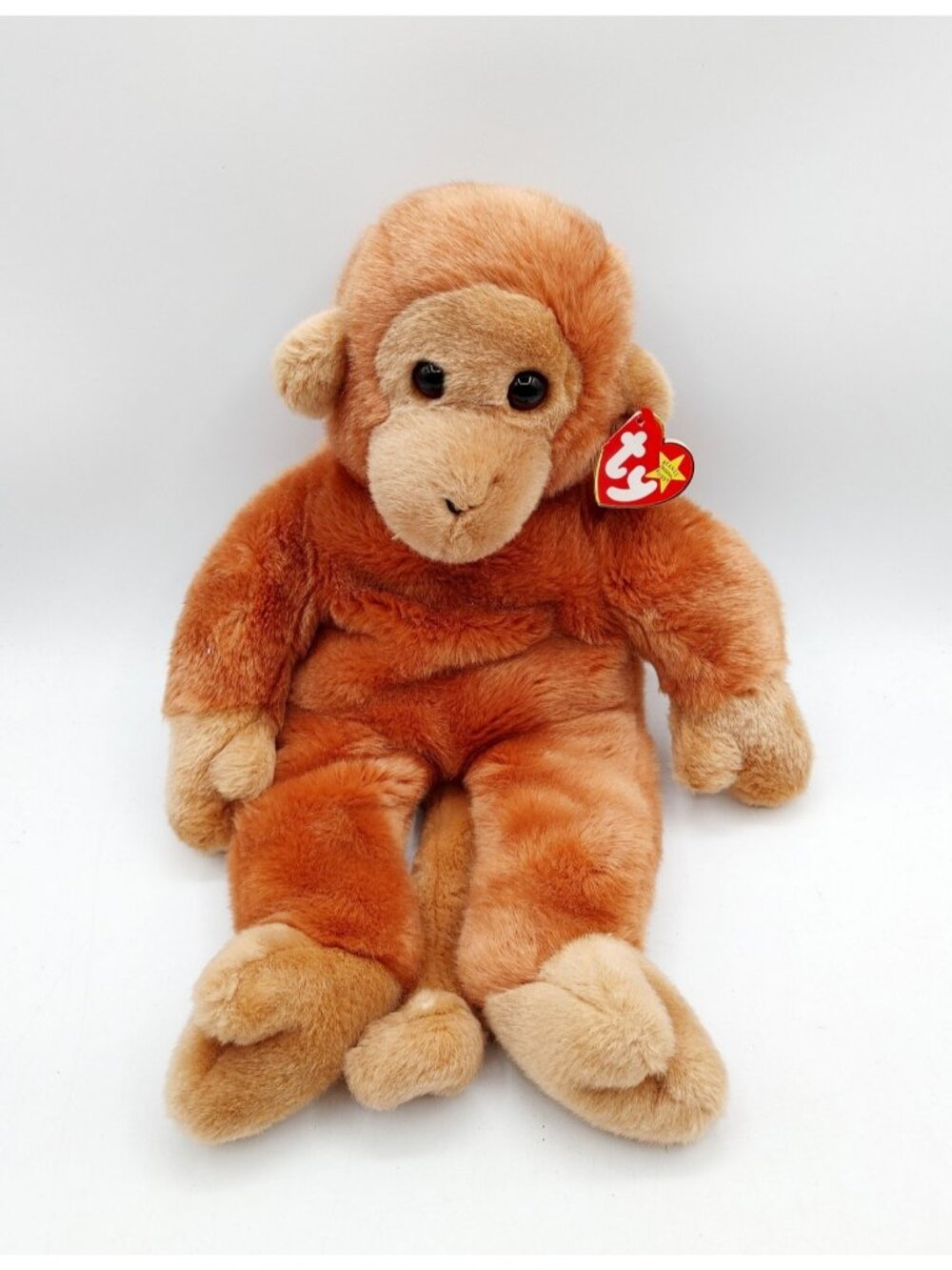 1998 Vintage TY Beanie Buddy BONGO the Monkey 14 inch Stuffed Animal